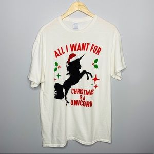 Christmas Unicorn T-shirt -